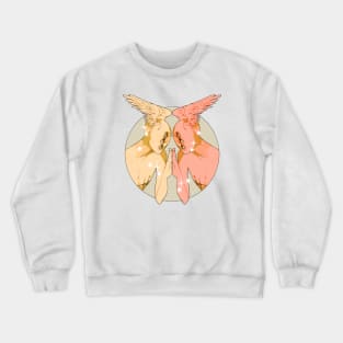 Angels touching palms Crewneck Sweatshirt